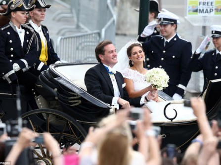 Sự lộng lẫy của đám cưới hoàng gia Thụy Điển 