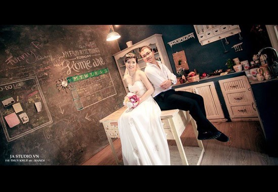 Địa điểm chụp ảnh cưới trong nhà ở Hà Nội