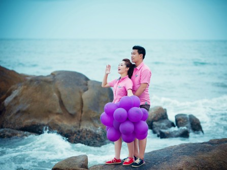 chụp ảnh cưới tại Hồ Cốc 