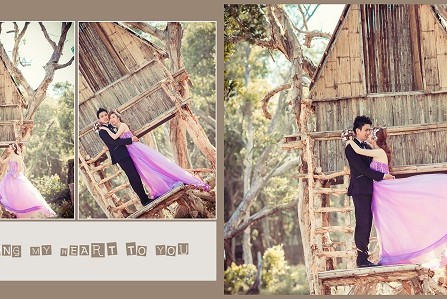 Ngắm ảnh cưới chụp tại Hồ Cốc lãng mạn.