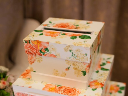 Wedding money box designed by Pink & Mint