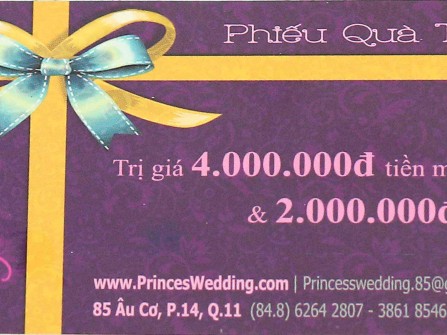 QUÀ TẶNG Ý NGHĨA TỪ GIFT VOUCHER CỦA WEDDING PRINCESS