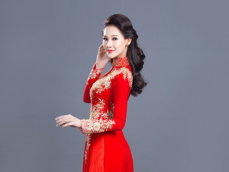 Kiểu áo dài cưới đẹp nhất 2015.