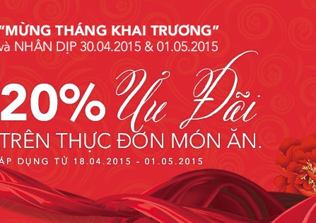 MỪNG THÁNG KHAI TRƯƠNG VÀ NHÂN DỊP 30/4-1/5