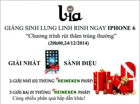 Giáng sinh lung linh rinh ngay Iphone 6 sành điệu