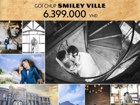 Gói chụp phim trường Smiley Ville chỉ 6.399.000 đồng