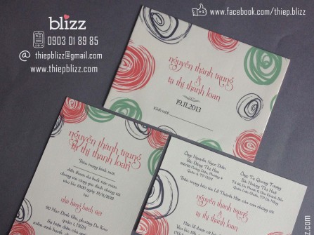 Thiệp cưới Blizz giảm giá đặc biệt cho khách hàng dưới 300 thiệp