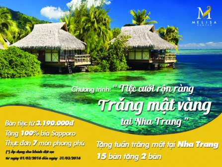 Tiệc cưới rộn ràng và trăng mật vàng tại Nha Trang