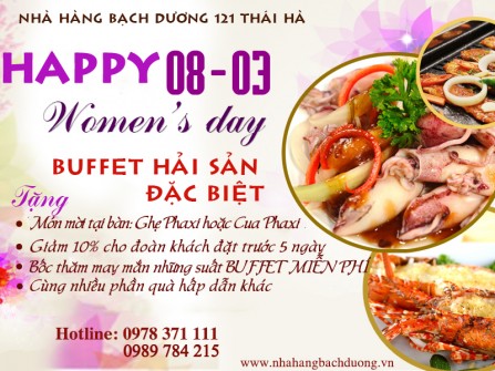 Khuyến mại Buffet đặc biệt chào mừng 8-3 