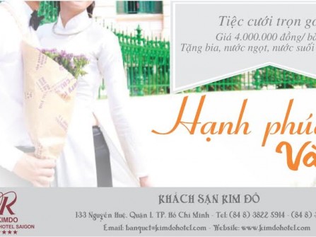 Khuyến mãi tiệc cưới tại khách sạn Kim Đô