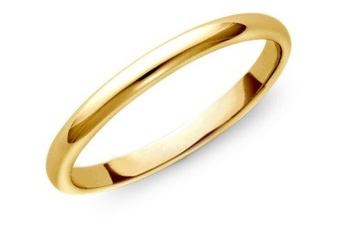 Nhẫn cưới vàng trơn kiểu truyền thống