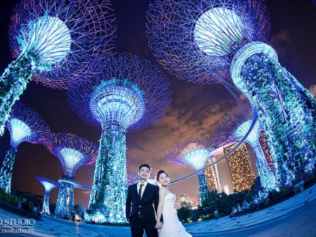 Địa điểm chụp ảnh cưới: Singapore hiện đại