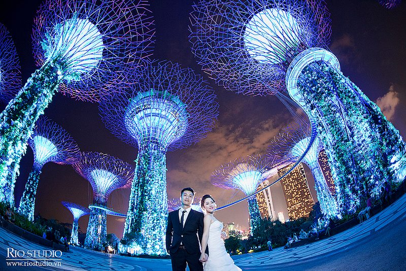Địa điểm chụp ảnh cưới: Singapore hiện đại