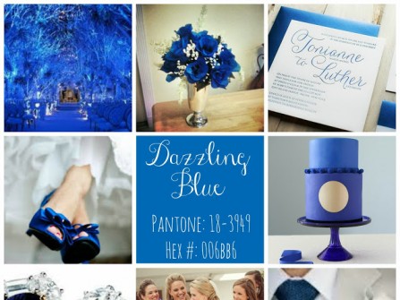 Theme tiệc cưới 2015: Màu xanh Dazzling Blue