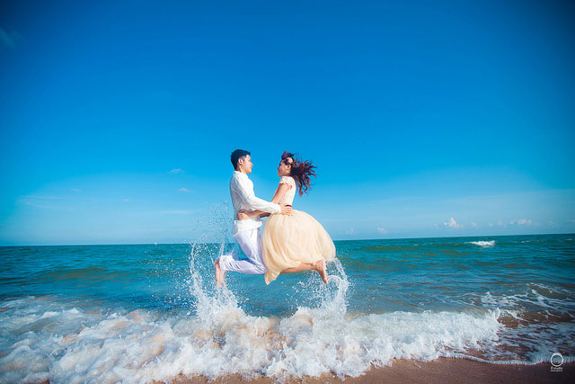 Địa điểm chụp ảnh cưới đẹp: Biển Hồ Cốc