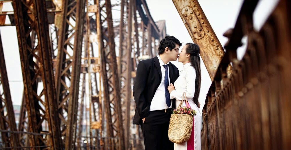 Địa điểm chụp ảnh cưới: Cầu Long Biên, Hà Nội