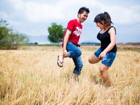 Vợ béo, chồng đẹp trai