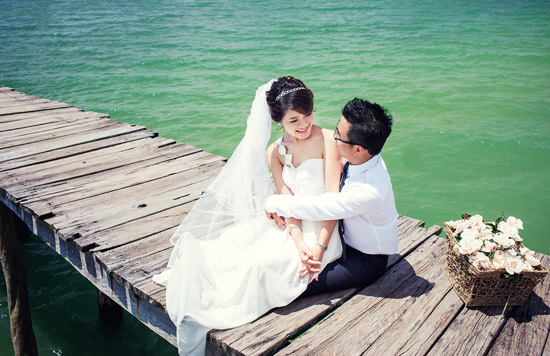 Địa điểm chụp ảnh cưới: Cầu cảng Vân Đồn, Quảng Ninh