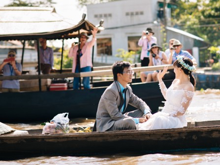 Duy & Hong | Ảnh cưới đẹp chợ nổi Cái Bè - Tiền Giang