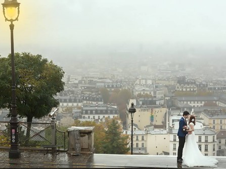 Ảnh cưới lãng mạn chụp tại Paris - Pháp