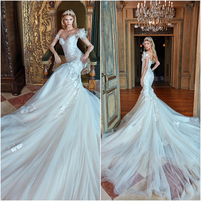 Váy cưới đẹp dáng đuôi cá phong cách công chúa sang trọng