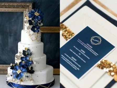 Theme cưới đẹp màu xanh hoàng gia sang trọng cho tiệc cưới cuối năm