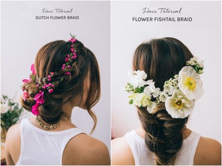 Hướng dẫn thực hiện 2 kiểu tóc cô dâu kết hoa nổi bật