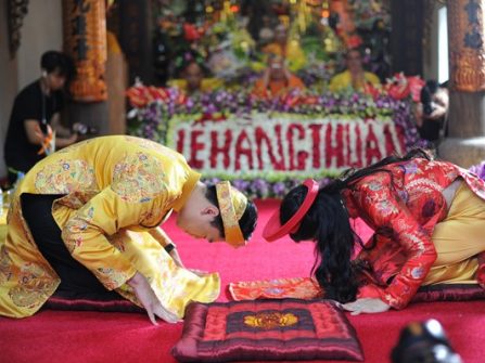 Những nghi thức Lễ Hằng Thuận trong đám cưới đạo Phật