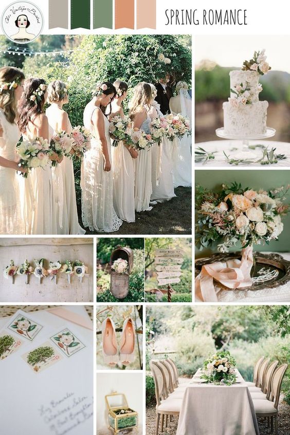 Theme cưới đẹp tông xanh lá tươi mát cho mùa Xuân đầy sức sống