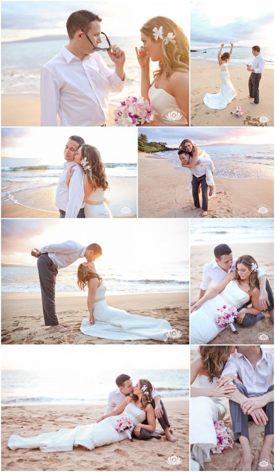 Chụp ảnh cưới lãng mạn trên biển trong nắng vàng rực rỡ
