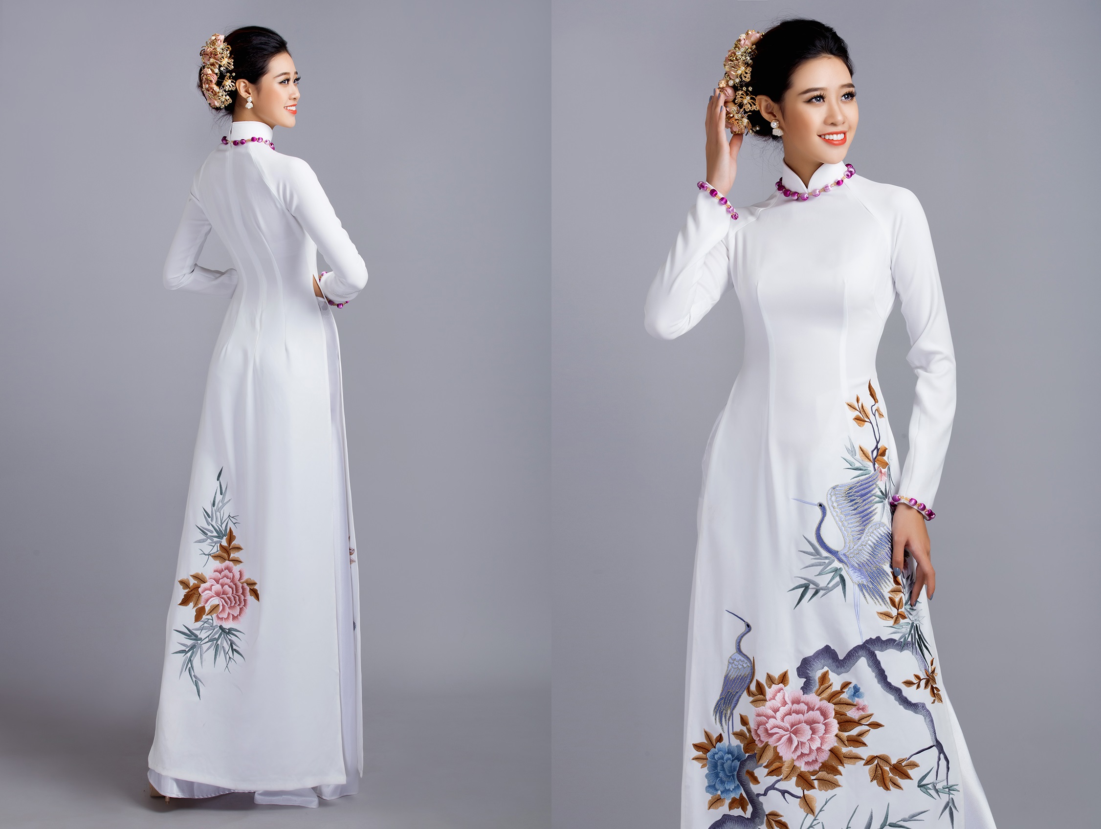 Tham khảo những mấu áo dài cưới đẹp ngây ngất từ thương hiệu áo dài danh tiếng Minh Châu.