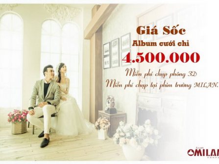 Trọn gói ảnh cưới chỉ với 4.500.000 đ