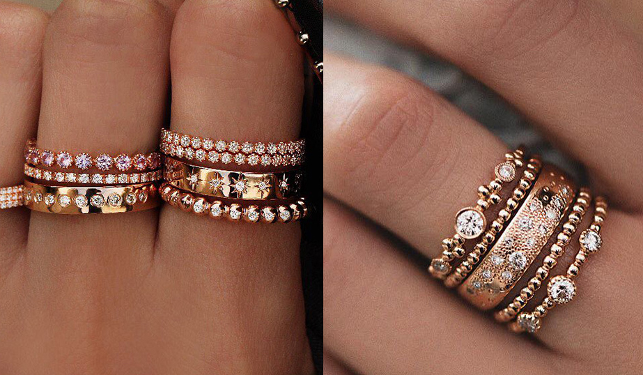 Nhẫn cưới overlay gồm nhiều chiếc nhẫn cưới đẹp được kết hợp thành một bộ sẽ là xu hướng nhẫn cưới mới nhất của năm 2017 này. Hãy cùng Marry tham khảo nhé!