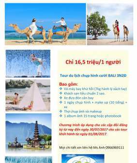 Giảm gần 50% các tour du lịch chụp hình cưới nước ngoài và Phan Thiết