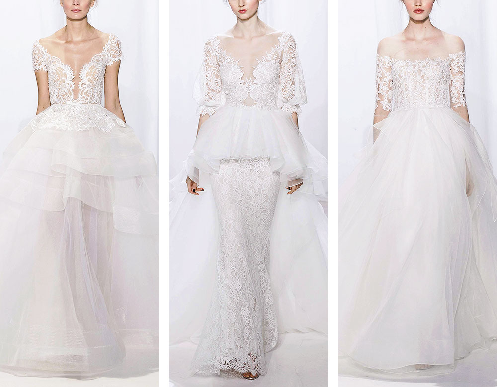 Cùng Marry chiêm ngưỡng các thiết kế váy cưới ren xuyên thấu gợi cảm và quyến rũ từ thương hiệu thời trang danh giá thế giới Reem Acra dành cho mùa Thu Đông 2017.