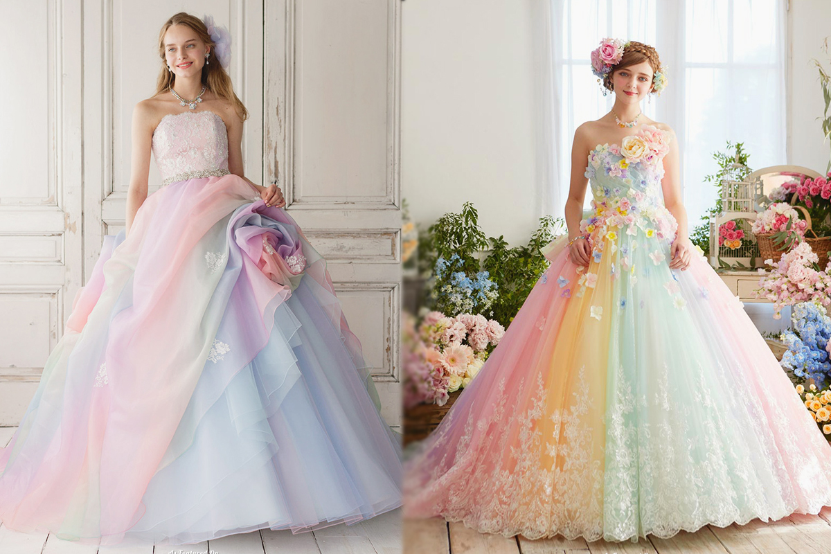 Váy cưới họa tiết hoa lá chưa bao giờ có dấu hiệu giảm nhiệt, đặc biệt trong mùa hè. Hãy cùng Marry tìm cho mình chiếc váy cưới hoàn hảo nhất nhé!