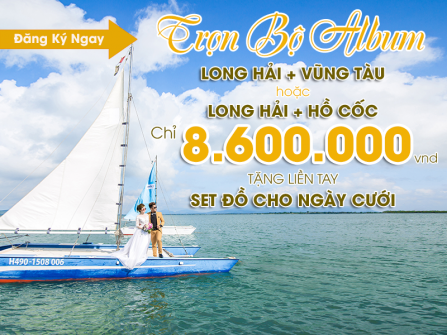 Gói combo Wedding “Biển xanh vẫy gọi” kết hợp 02 Tour Biển chỉ với 8.600.000 VNĐ