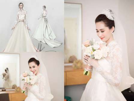 Bí mật "khủng" sau chiếc váy cưới của Hoa hậu Đặng Thu Thảo