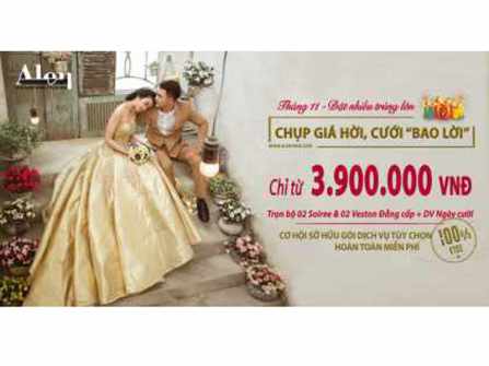 Trọn gói ngày cưới chỉ từ 3.900.000