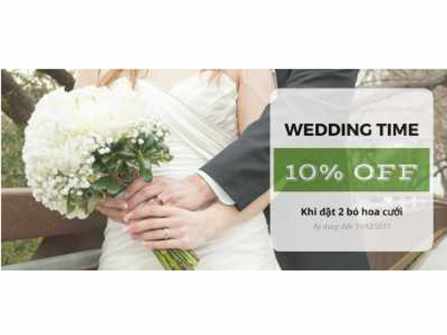 Ưu đãi giảm 10% hoa cưới cầm tay trong tháng 12