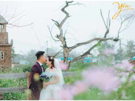 Chụp ảnh cưới phong cách Hàn Quốc ngoại cảnh tại phim trường Santorini Park gói #6750k