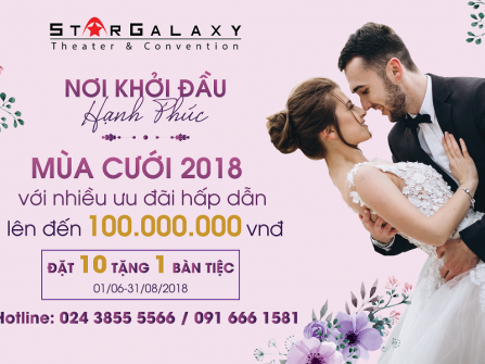 Ưu đãi lớn nhất mùa cưới năm năm 2018 tại Galaxy 87 Láng Hạ