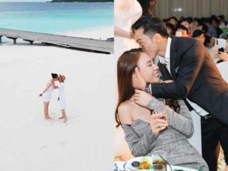 Cường Đô La bí mật cùng Đàm Thu Trang chụp ảnh cưới tại Maldives