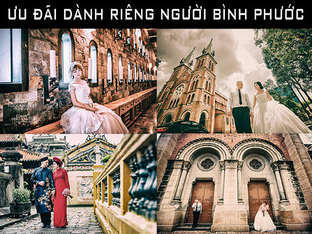 Ưu đãi đặc biệt - Dành riêng cho khách hàng ở Bình Phước chụp album cưới đẹp tại Sài Gòn