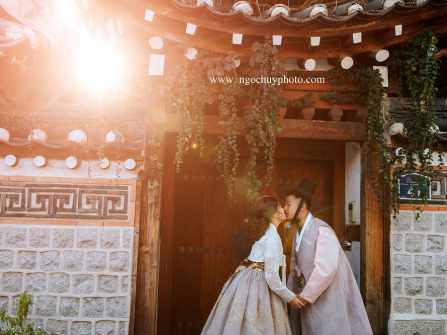 Chụp hình cưới trang phục Hanbok đẹp