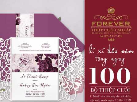 FOREVER – Tặng 100 bộ thiệp cưới