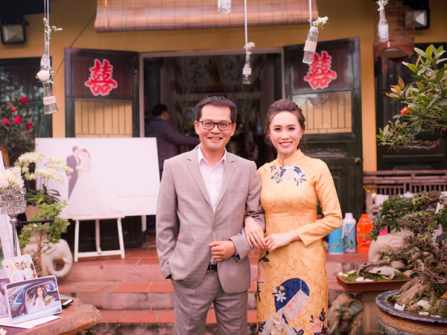 Tiệc cưới của NSND Trung Hiếu và bạn gái 9x tại Thái Bình