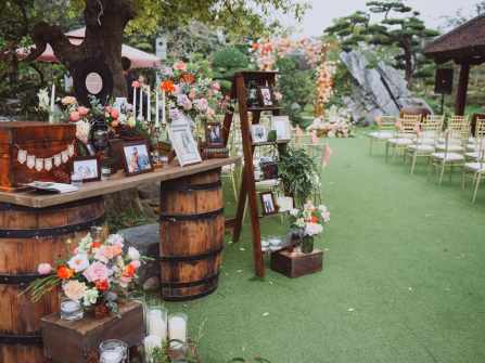 Tiệc cưới sân vườn phong cách Pháp tại Softwater