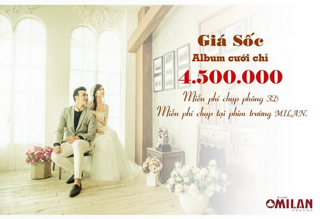Trọn gói ảnh cưới chỉ với 4.500.000 đ 1