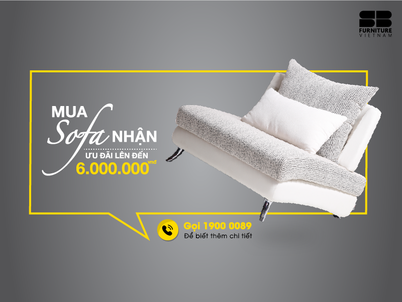 SB FURNITURE - Ưu đãi tháng 3 - Mua sofa tặng 30% khi mua bàn cà phê 